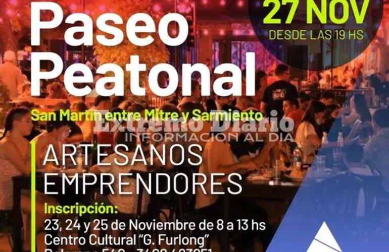 Imagen de Paseo Peatonal: Abre la inscripción para artesanos y emprendedores