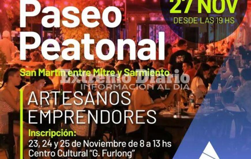 Imagen de Paseo Peatonal: Abre la inscripci&oacute;n para artesanos y emprendedores