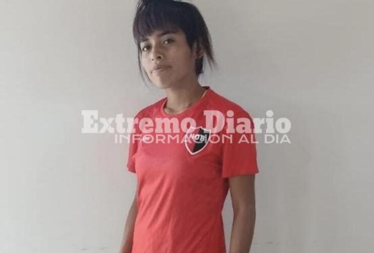 Imagen de Leylen Romero campeona con la Sub 16 de Newells