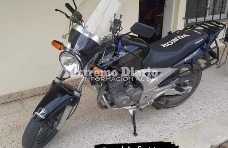 Se comparti&oacute; por redes. La imagen de la moto que se difundi&oacute; tras el robo.