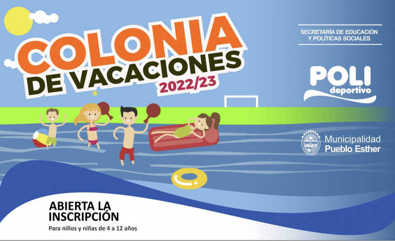 Imagen de Se abrir&aacute; la inscripci&oacute;n de la Colonia de Vacaciones del Polideportivo Municipal de Pueblo Esther.