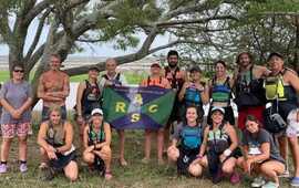 Imagen de Kayakistas del Rowing Club, realizaron la traves&iacute;a Arroyo Seco-Rosario.
