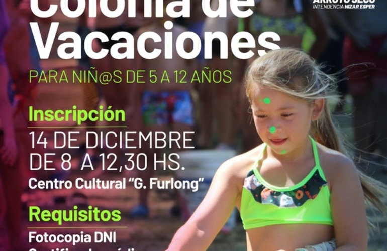 Imagen de Colonia de Vacaciones: Apertura de inscripciones