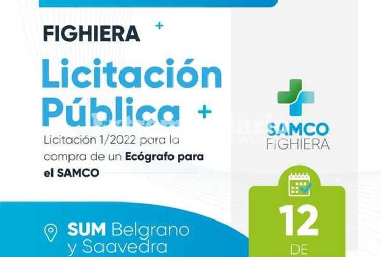 Imagen de Licitación pública para la compra de un ecógrafo en Fighiera