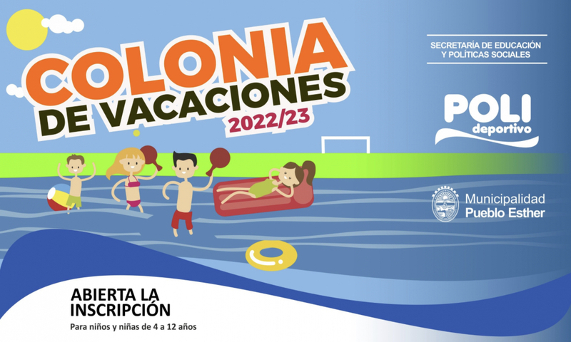 Imagen de Inscripci&oacute;n abierta de la Colonia de vacaciones del Polideportivo Municipal de Pueblo Esther.