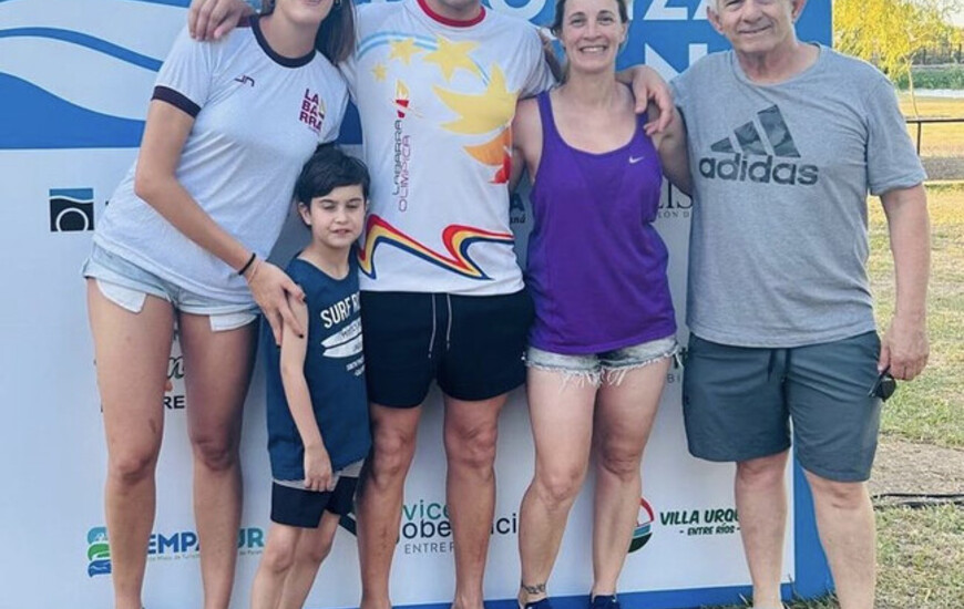 Gonzalo festej&oacute; con sus seres queridos.