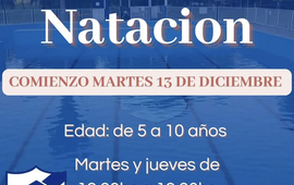 Imagen de Iniciaron las clases de nataci&oacute;n en Libertad de General Lagos.