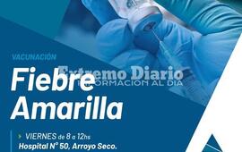 Imagen de Vacunaci&oacute;n contra la fiebre amarilla en el Hospital N&deg;50