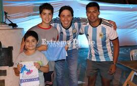 Imagen de Banderazo argentino en Fighiera