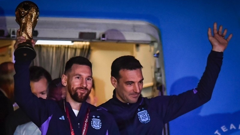 Imagen de Los campeones del mundo ya est&aacute;n en Argentina