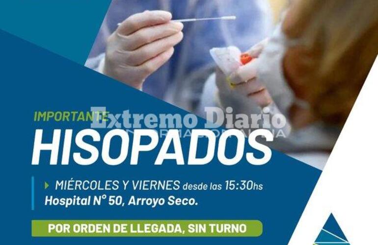 Imagen de Arroyo Seco: Hisopados en el Hospital N&deg;50
