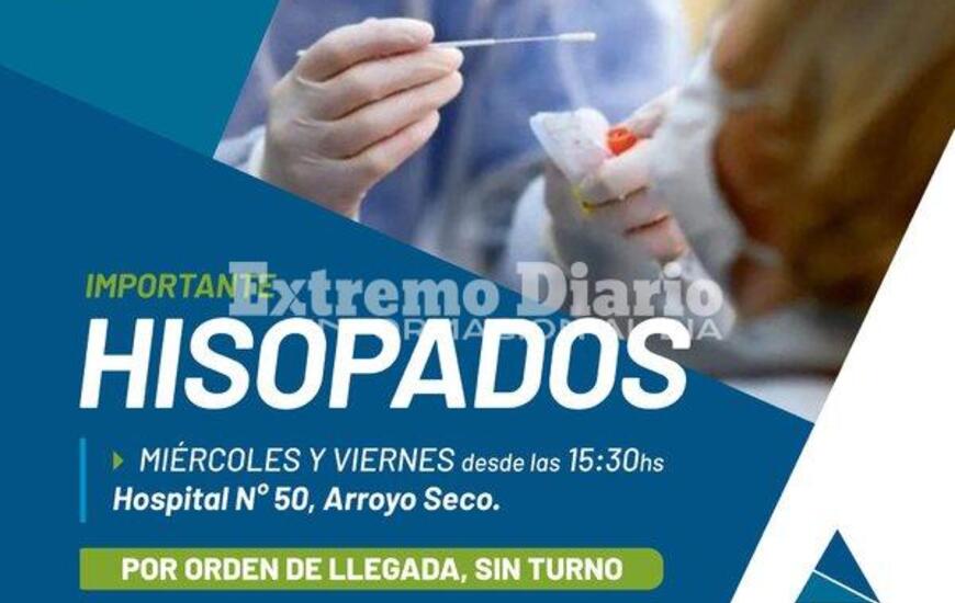 Imagen de Arroyo Seco: Hisopados en el Hospital N&deg;50