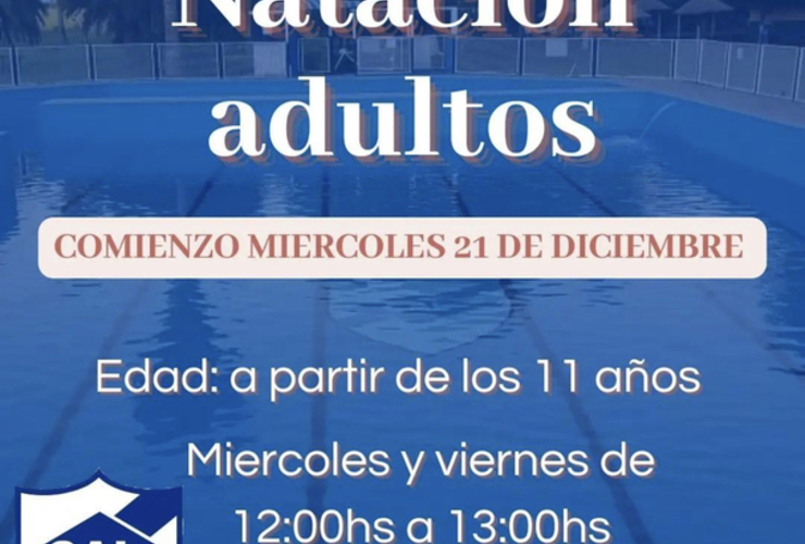 Imagen de Mañana martes, inician las clases de natación para adultos en Libertad.