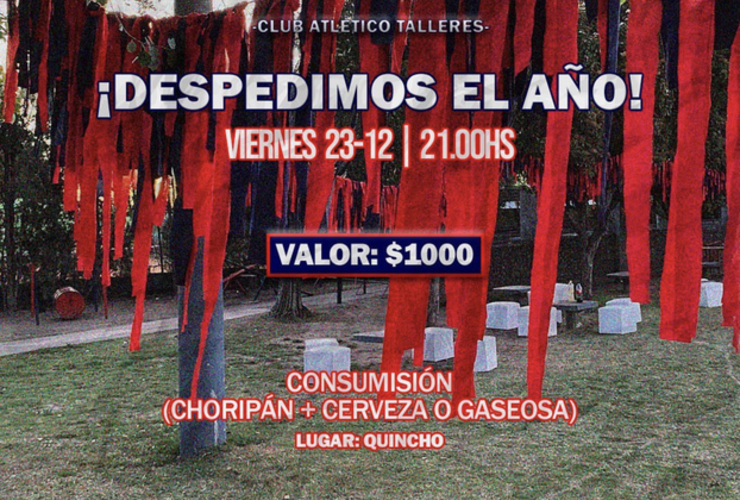 Imagen de Talleres cierra el 2022 con una Despedida de A&ntilde;o.