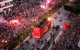 Imagen de Marruecos tuvo su bienvenida despu&eacute;s de conseguir el cuarto puesto en el Mundial de Qatar 2022
