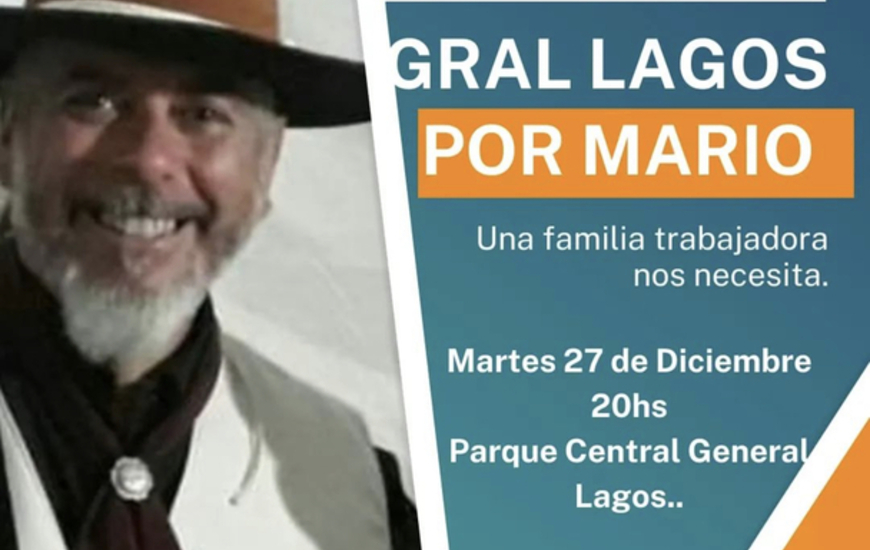 Imagen de Gral. Lagos por Mario Hernandez: Show Musical a beneficio tras su accidente laboral.
