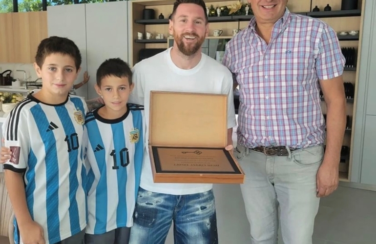 Imagen de Lionel Messi fue nombrado Ciudadano Ilustre de la ciudad de Funes