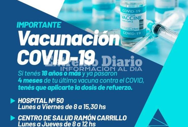 Imagen de Vacunación Covid-19: Dosis de refuerzo