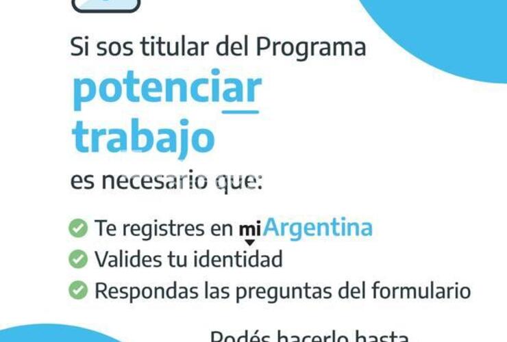 Imagen de Validación de datos para los titulares del Programa Potenciar Trabajo