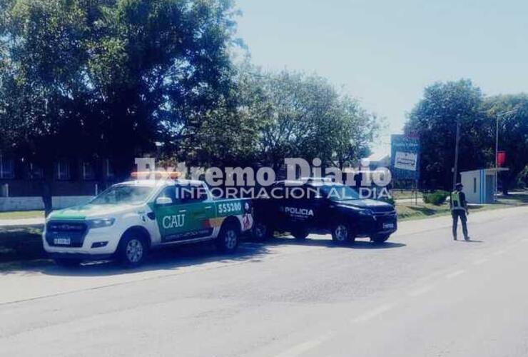 Todo ocurrió durante un control en Av Domingo Perón y Arroyo Frías