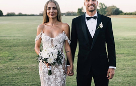 Imagen de Nicol&aacute;s Tagliafico contrajo matrimonio con su pareja, Caro Calvagni