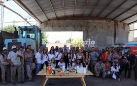 Imagen de Fighiera realiz&oacute; el tradicional brindis de fin de a&ntilde;o