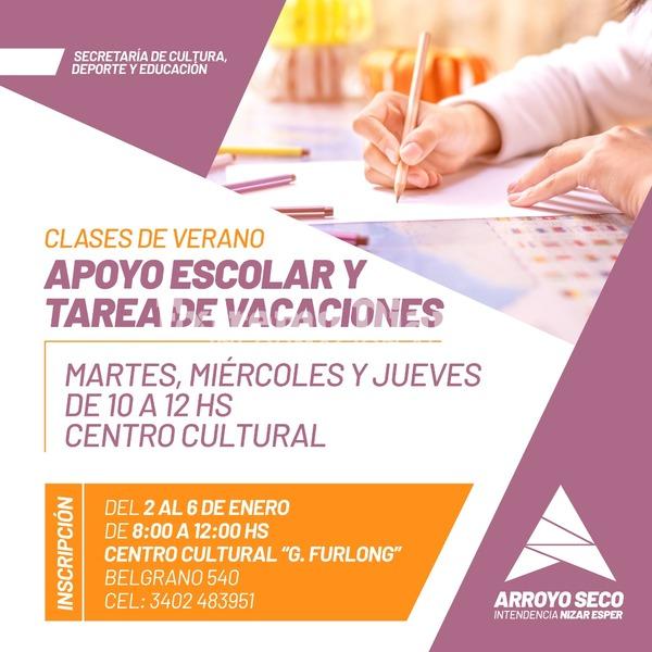 Imagen de Abri&oacute; la inscripci&oacute;n a los talleres de verano de la Municipalidad de Arroyo Seco