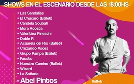 Los n&uacute;meros art&iacute;sticos que compartir&aacute;n escenario con Abel Pintos.