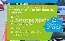 Imagen de La Comuna de Fighiera record&oacute; la documentaci&oacute;n obligatoria para circular