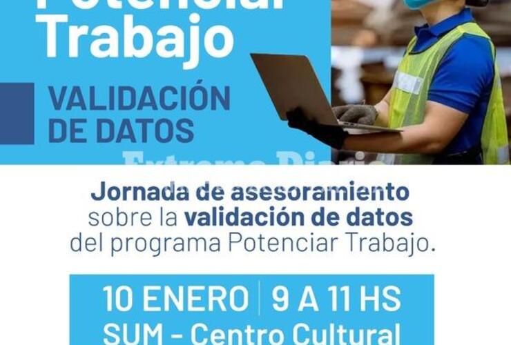 Imagen de Potenciar Trabajo: Validaci&oacute;n de datos