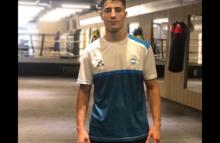 Imagen de Mirco Cuello ya entrena en Buenos Aires de cara a su pelea en Panam&aacute;.