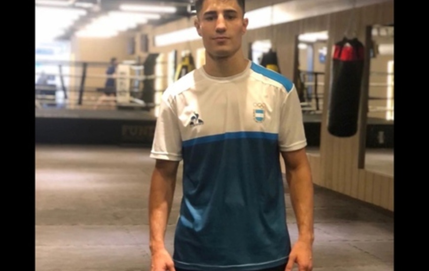 Imagen de Mirco Cuello ya entrena en Buenos Aires de cara a su pelea en Panam&aacute;.