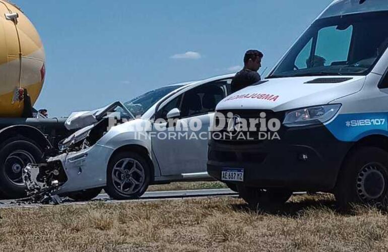 Imagen de Varios vehículos involucrados en un accidente