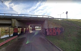 La zona de Ayacucho y Circunvalaci&oacute;n, el l&iacute;mite entre Rosario y Villa Gobernador G&aacute;lvez. (Imagen Google Street View)