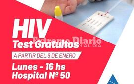 Imagen de HIV: Tests gratuitos en el Hospital N&deg;50