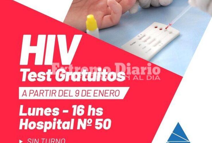 Imagen de HIV: Tests gratuitos en el Hospital N°50