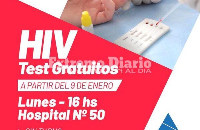 Imagen de HIV: Tests gratuitos en el Hospital N°50