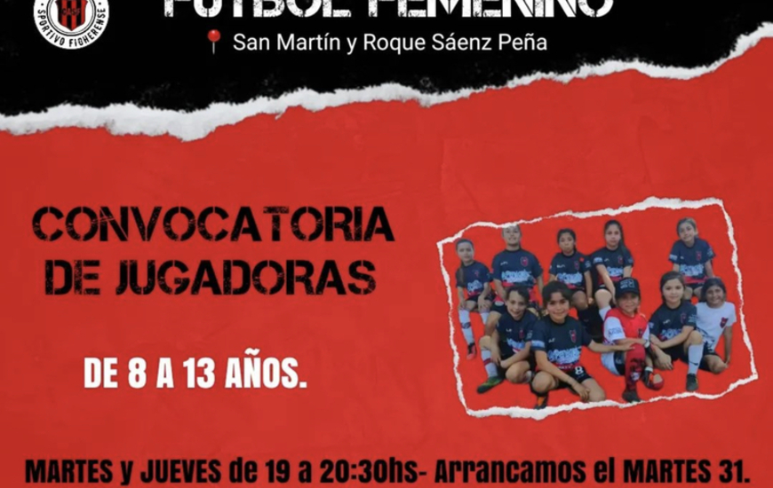 Imagen de Convocatoria de jugadoras para el f&uacute;tbol femenino de Figherense.