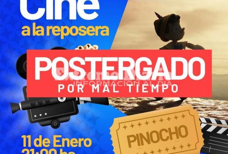 Imagen de Se suspendió el cine a la reposera por mal tiempo