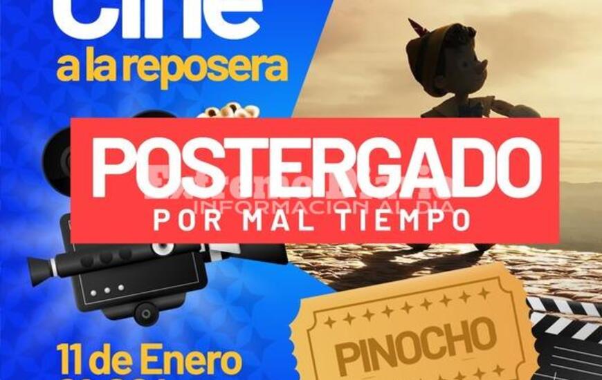 Imagen de Se suspendi&oacute; el cine a la reposera por mal tiempo