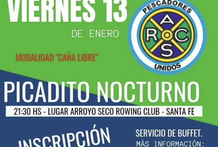 Imagen de 'Picadito Nocturno', nuevo evento de los Pescadores Unidos del Rowing Club.