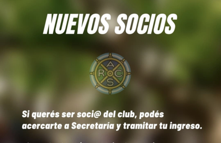 Imagen de Montos actualizados para 'nuevos socios' del Rowing Club.