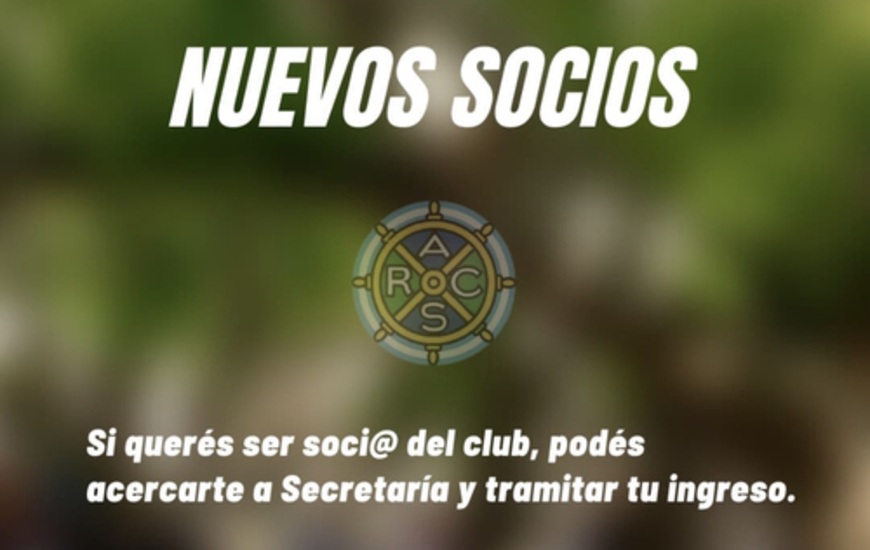 Imagen de Montos actualizados para 'nuevos socios' del Rowing Club.