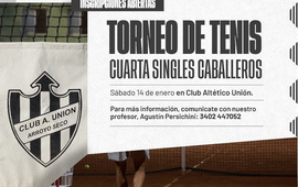 Imagen de Nuevo torneo 'single' masculino en Uni&oacute;n.