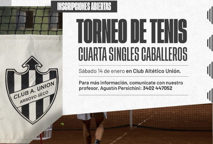 Imagen de Nuevo torneo 'single' masculino en Unión.