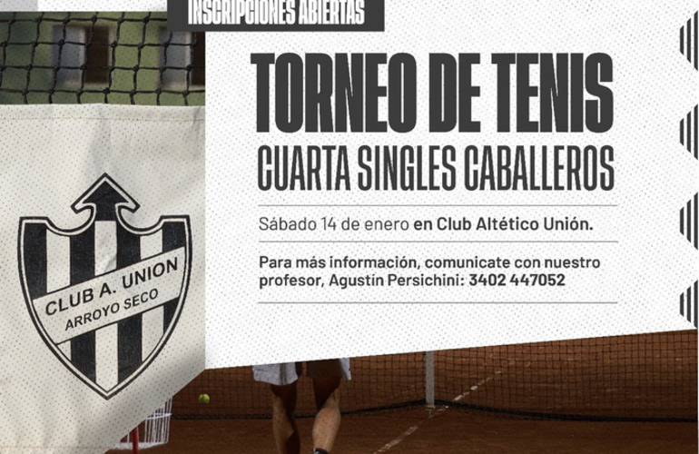 Imagen de Nuevo torneo 'single' masculino en Uni&oacute;n.