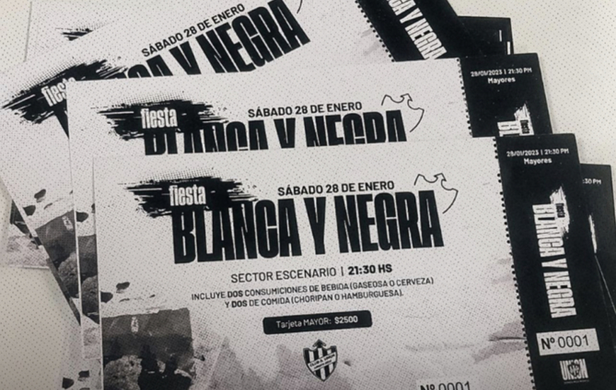 Imagen de Uni&oacute;n sac&oacute; a la venta las entradas para la 'Fiesta Blanca y Negra'.