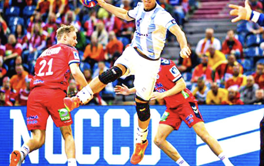 Imagen de 'Los Gladiadores' perdieron ante Noruega por la fecha 2 del Mundial.