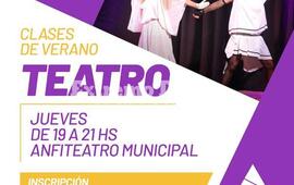 Imagen de Talleres culturales, clases de verano: Teatro