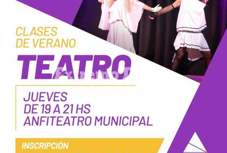 Imagen de Talleres culturales, clases de verano: Teatro